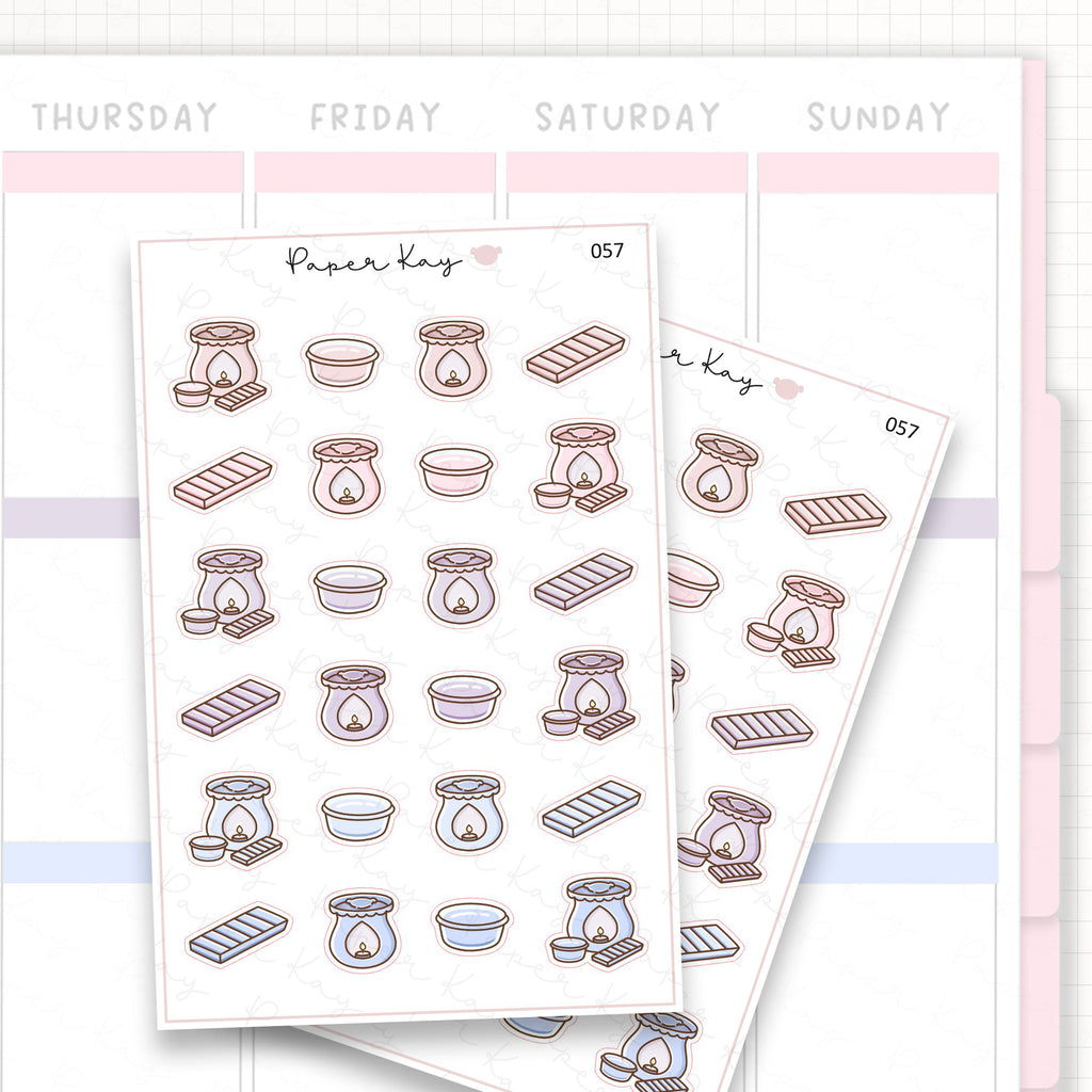 Sticker sheet product measurement.