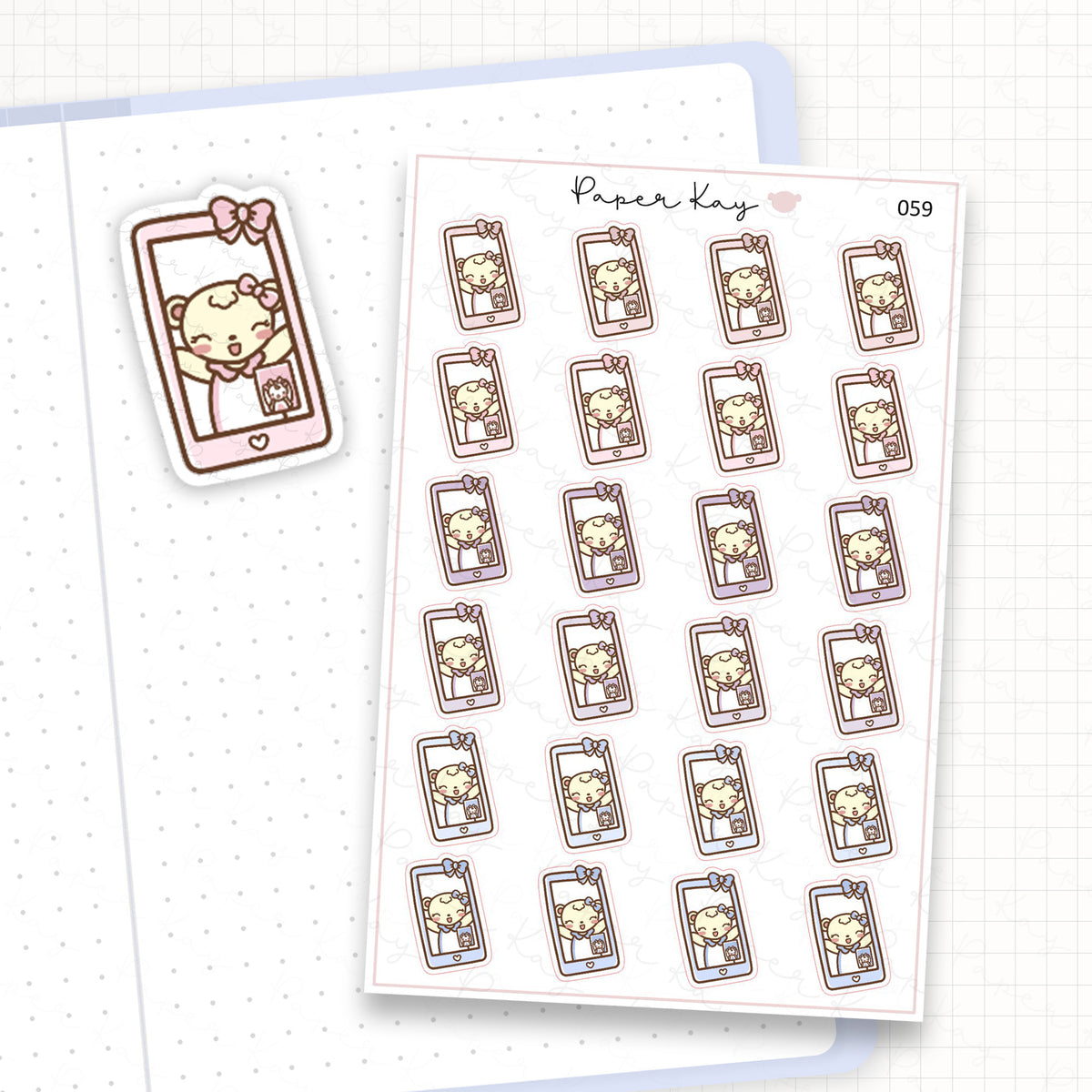 Phone / Video Call Sticker Sheet
