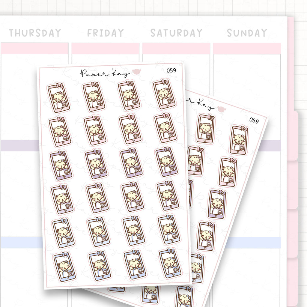 Phone / Video Call Sticker Sheet