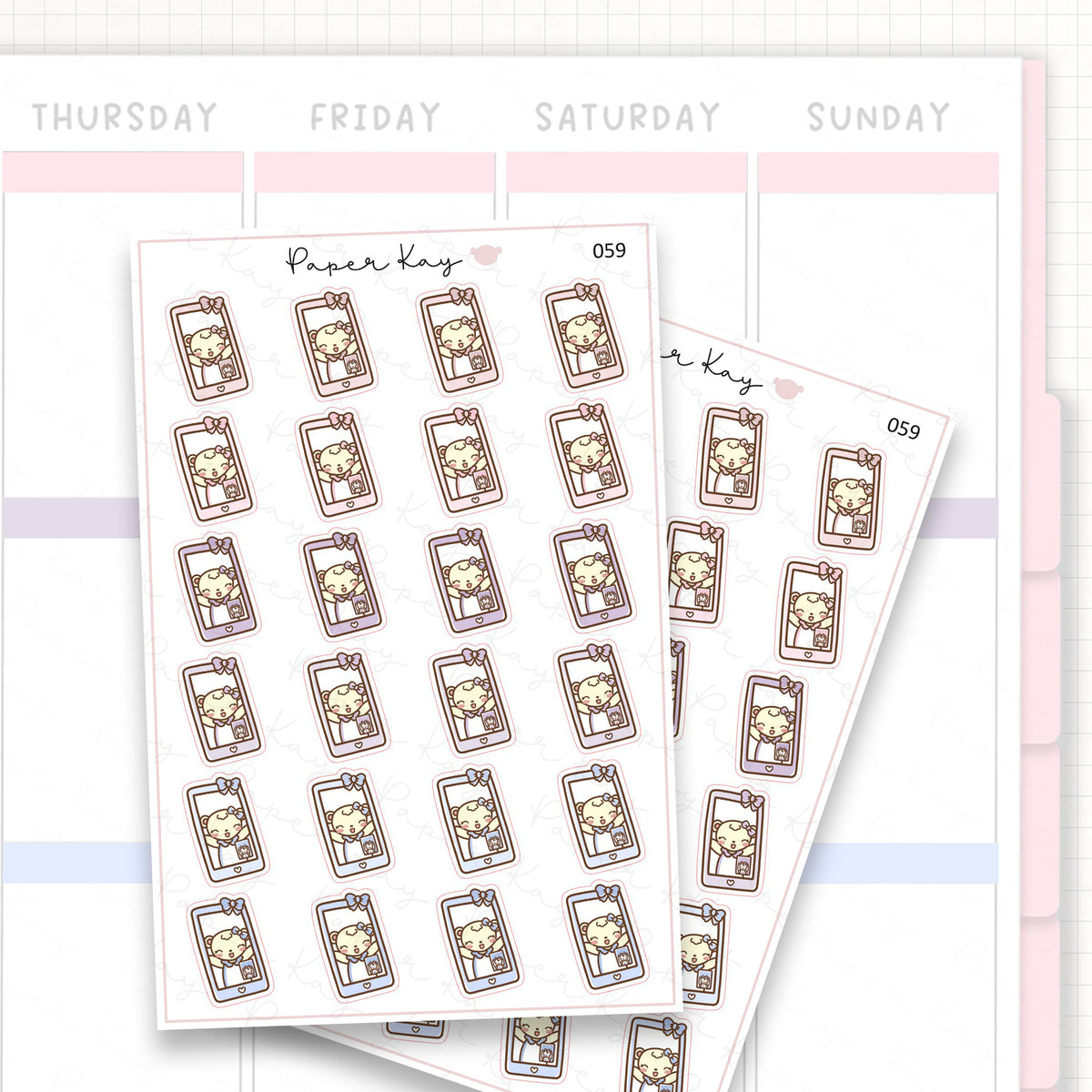 Phone / Video Call Sticker Sheet