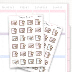 Sticker sheet product measurement.