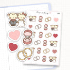 Wedding / Engagement Sticker Sheet