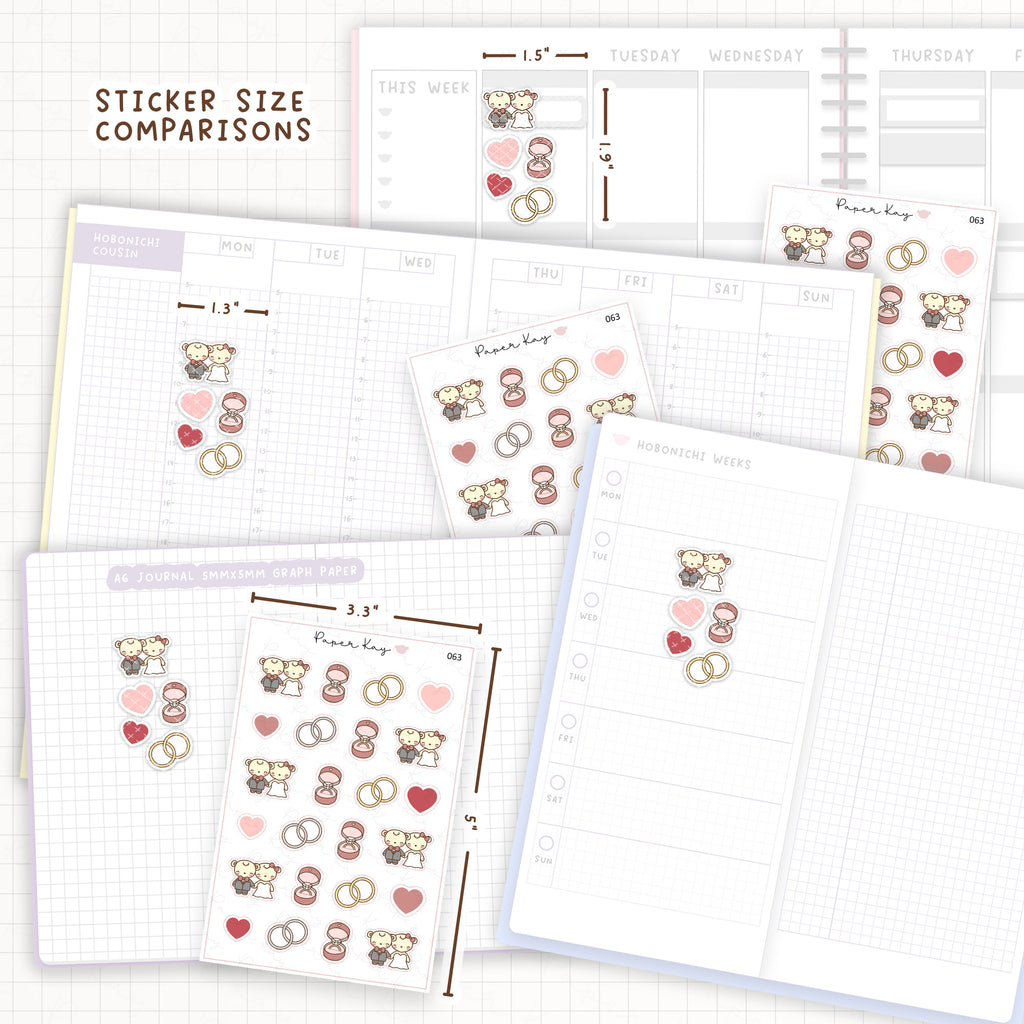 Wedding / Engagement Sticker Sheet