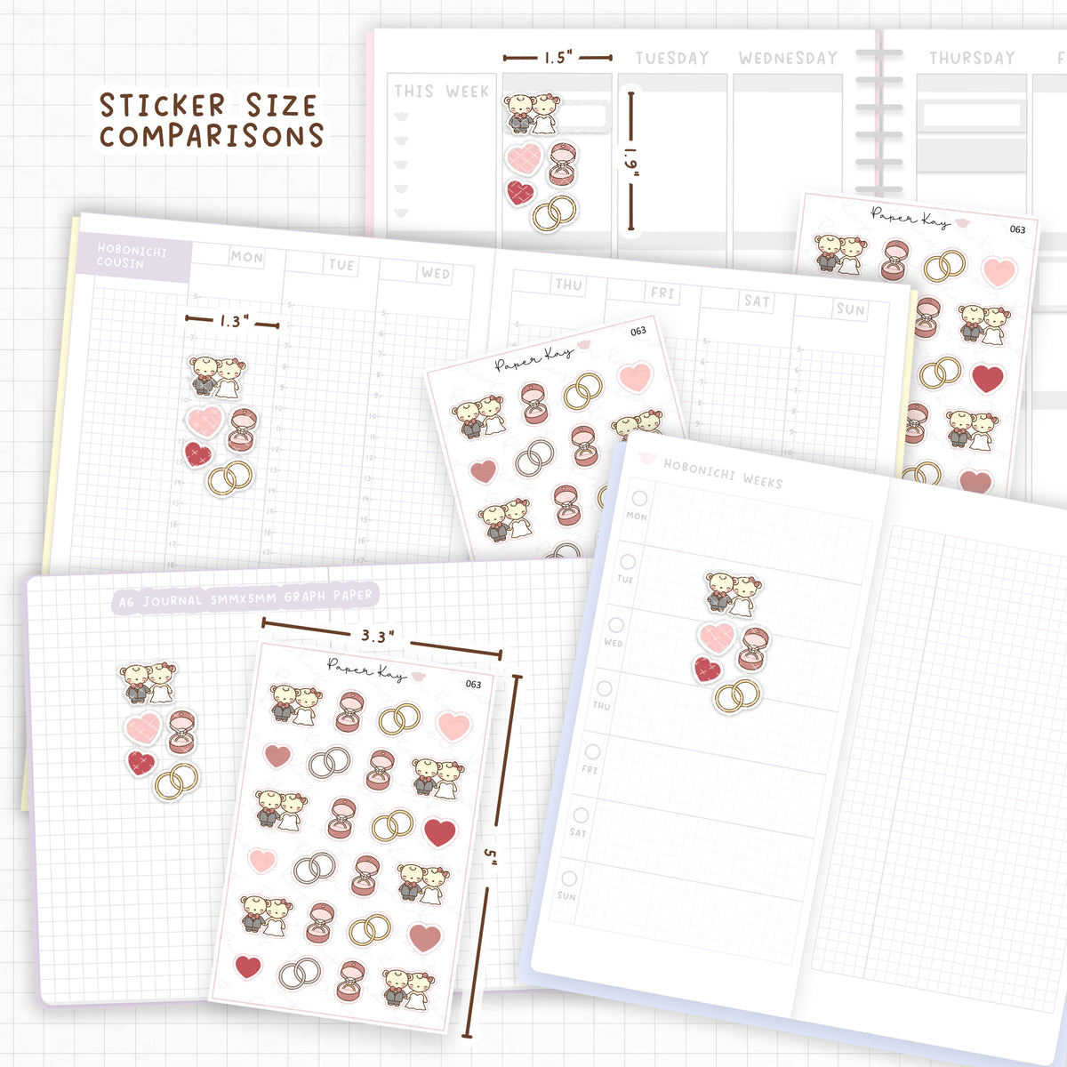 Wedding / Engagement Sticker Sheet