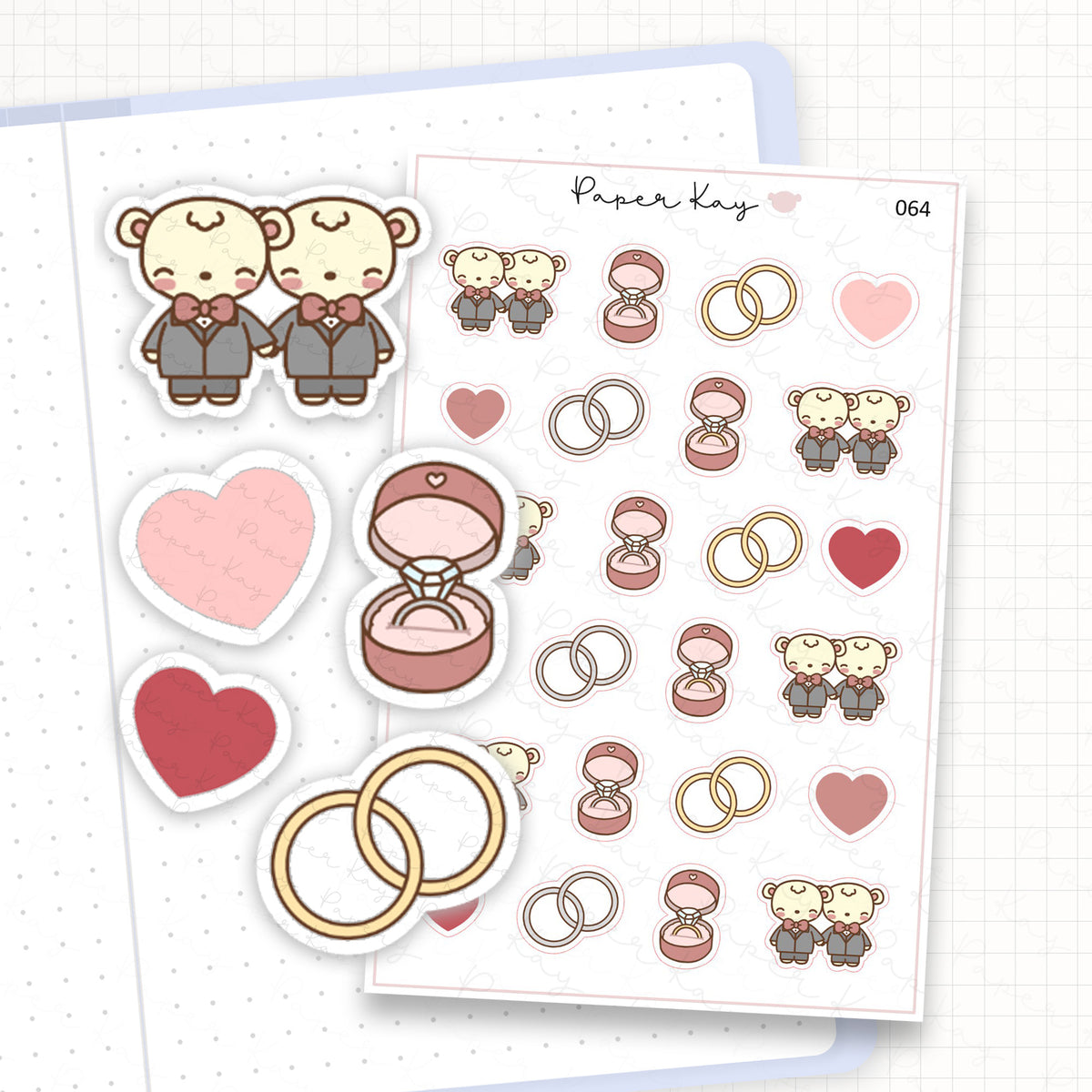 Wedding / Engagement Sticker Sheet
