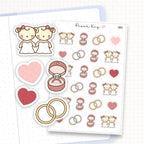 Wedding / Engagement Sticker Sheet