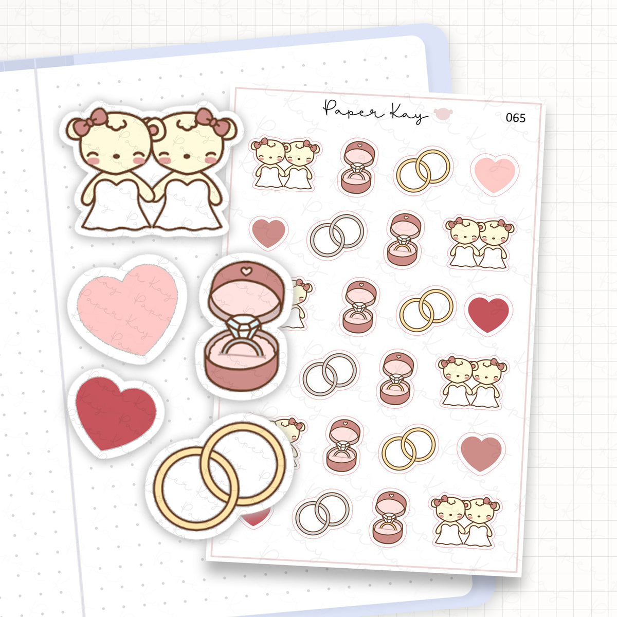 Wedding / Engagement Sticker Sheet