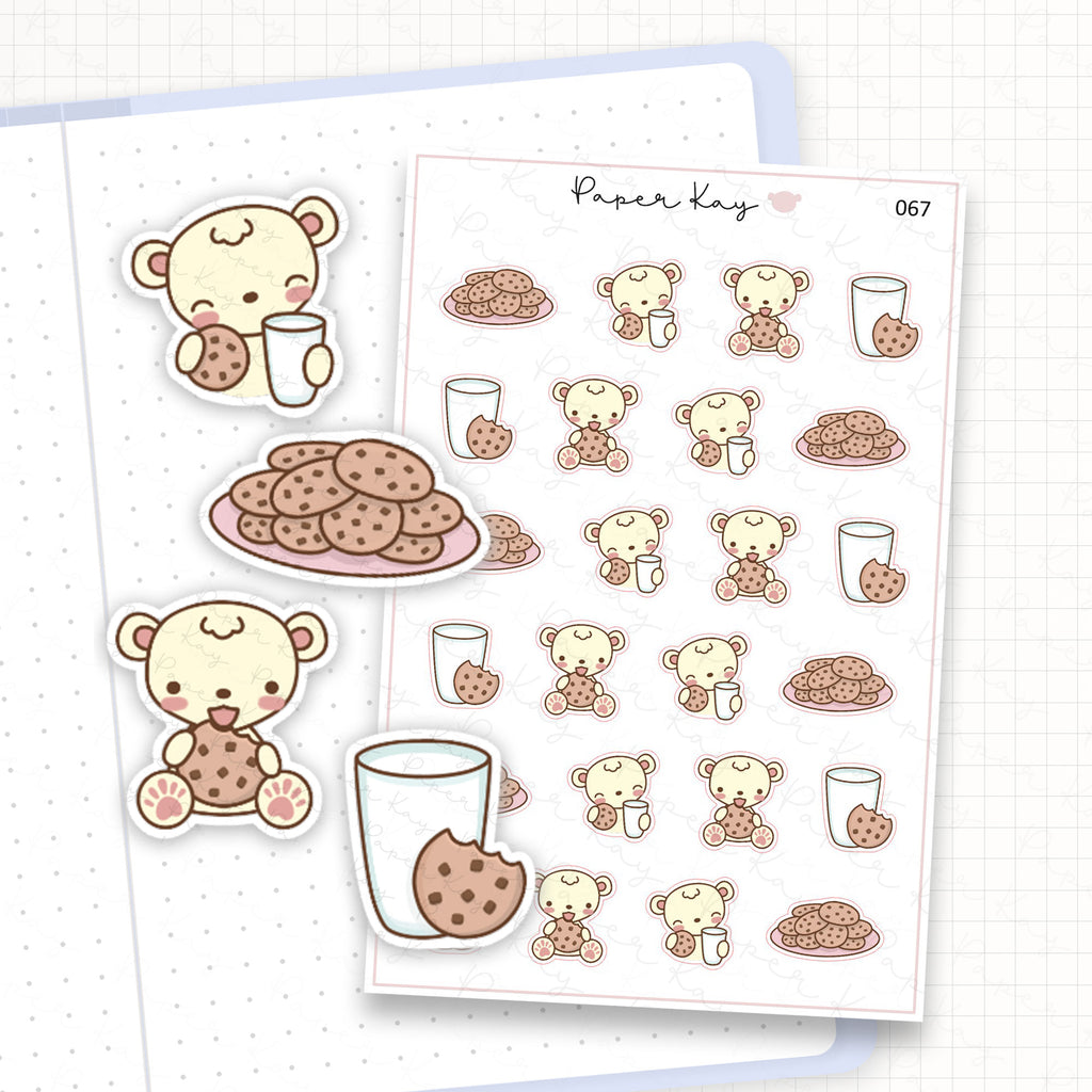 Milk and Cookies Sticker Sheet