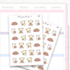 Milk and Cookies Sticker Sheet
