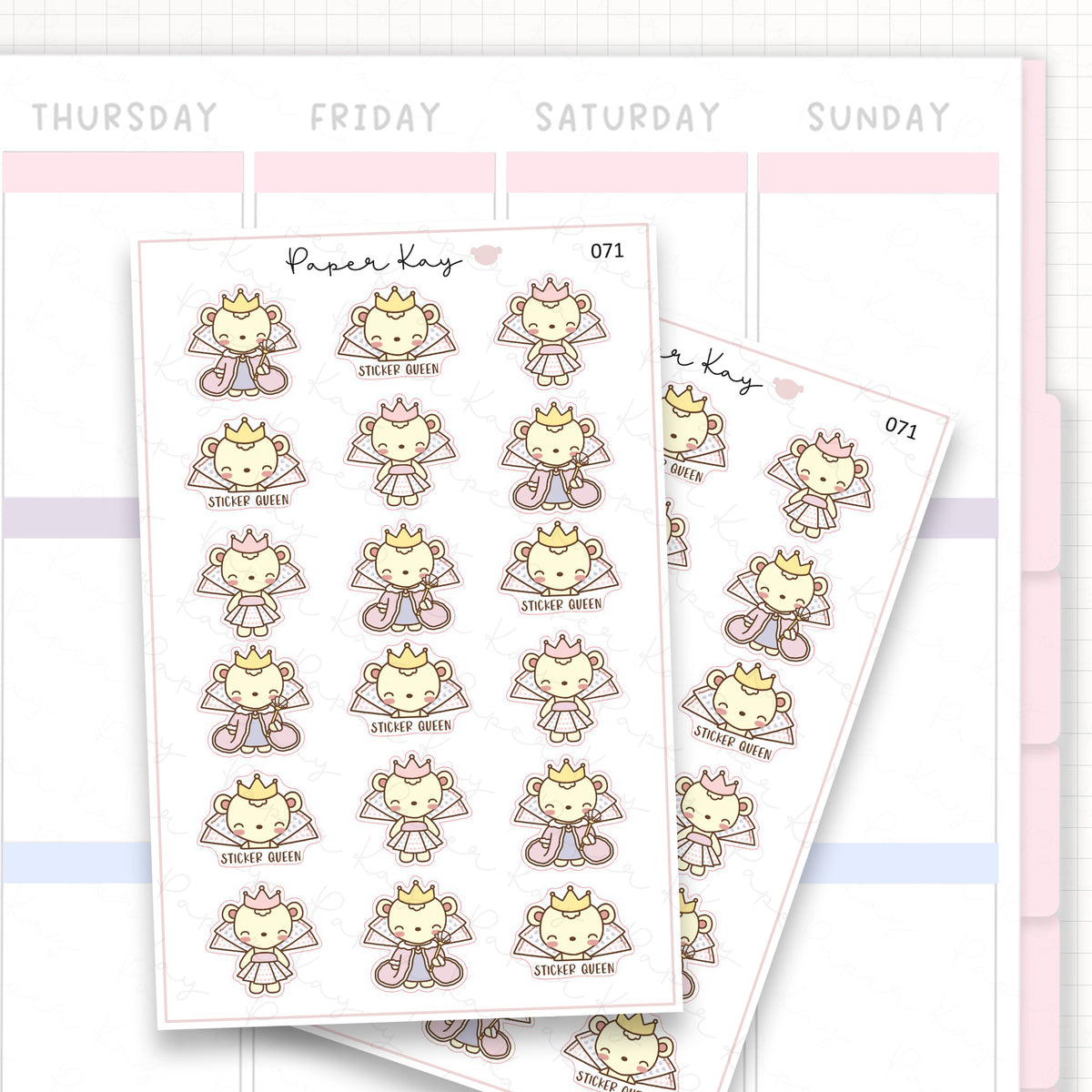 Sticker Queen Sticker Sheet
