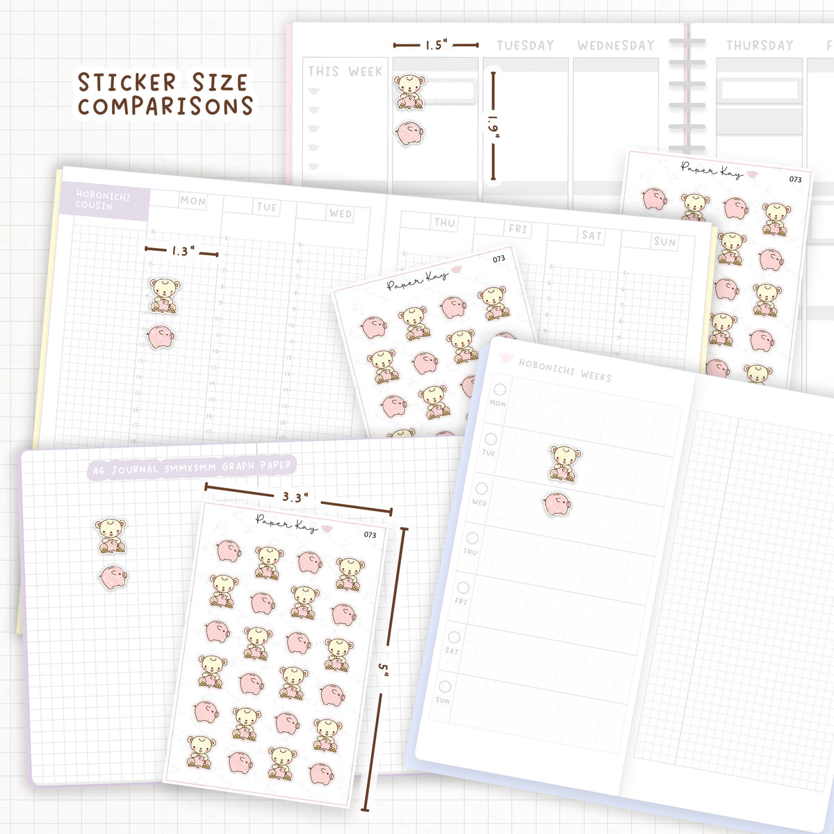 Piggy Bank / Save Money Sticker Sheet