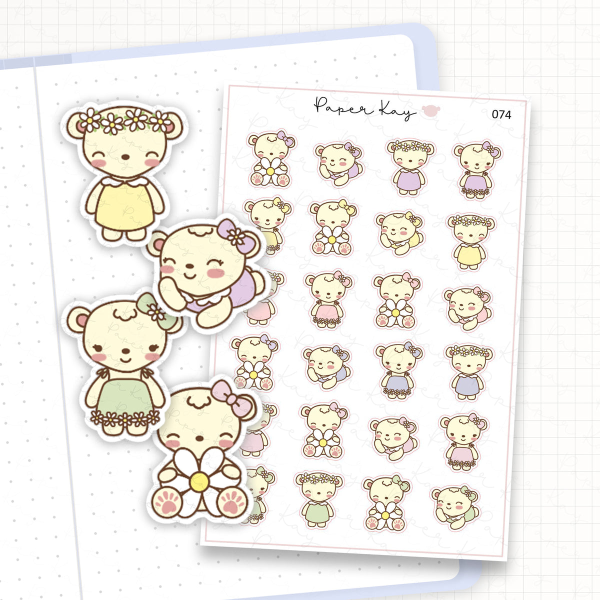 Spring Daisy Sticker Sheet