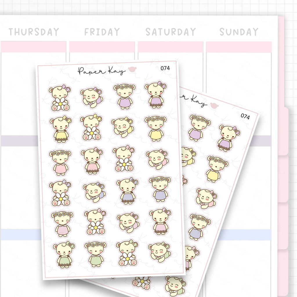 Spring Daisy Sticker Sheet