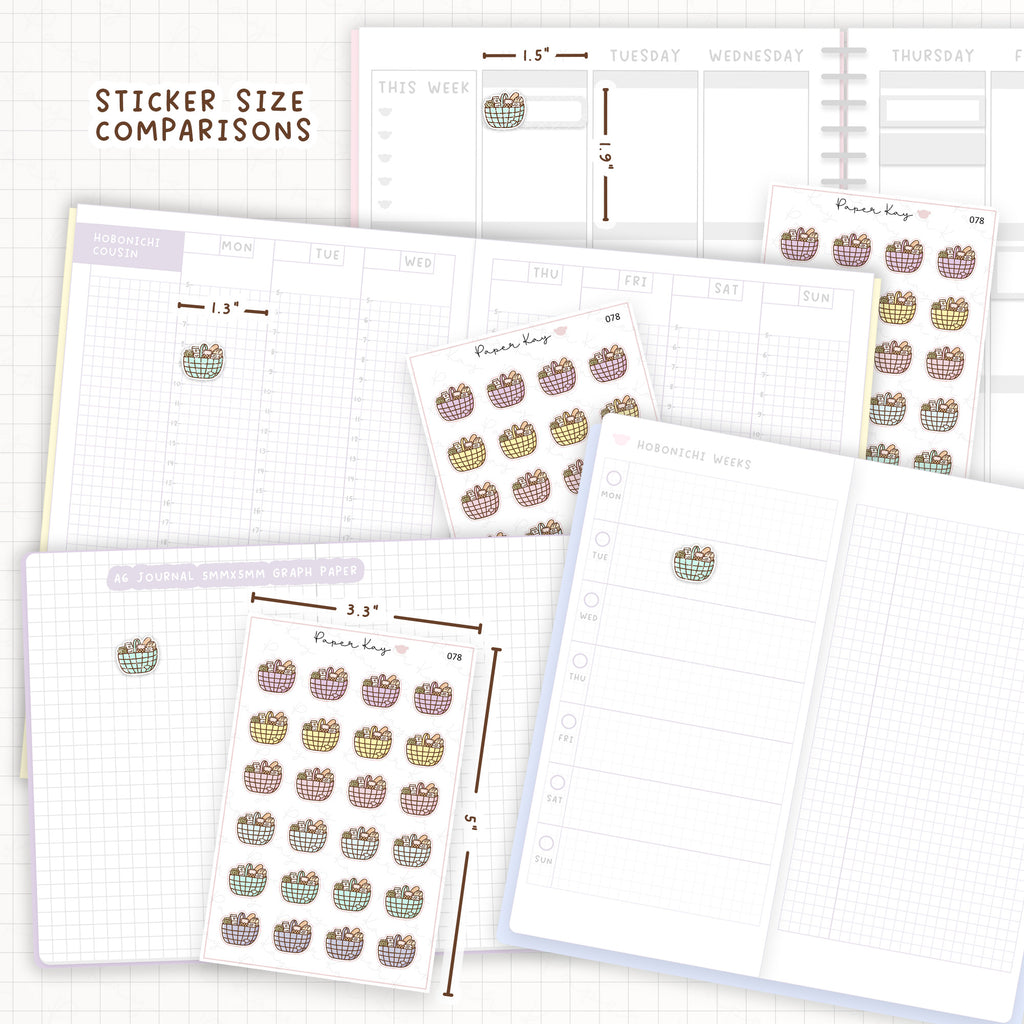 Food Shop / Grocery Shopping Sticker Sheet