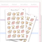 Tea Cup and Pot Sticker Sheet