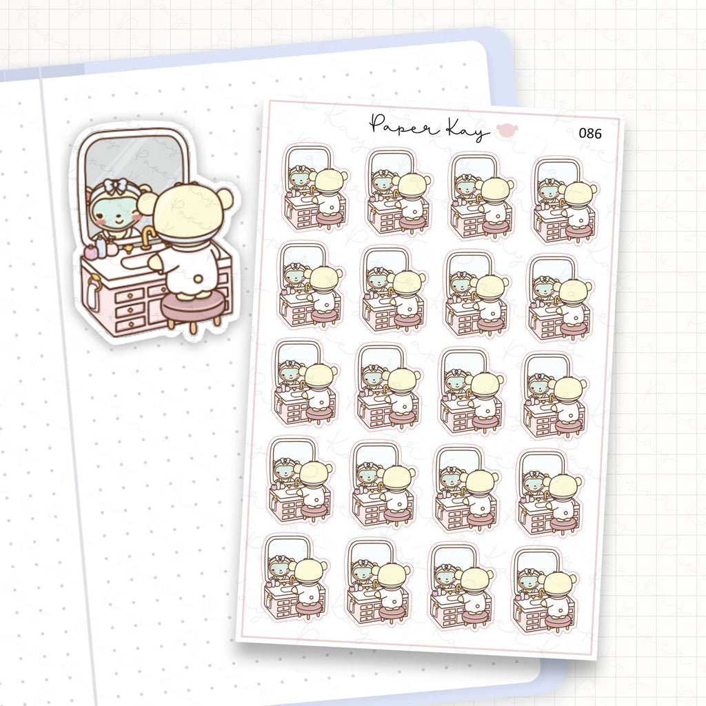 Skincare/ Pamper Sticker Sheet