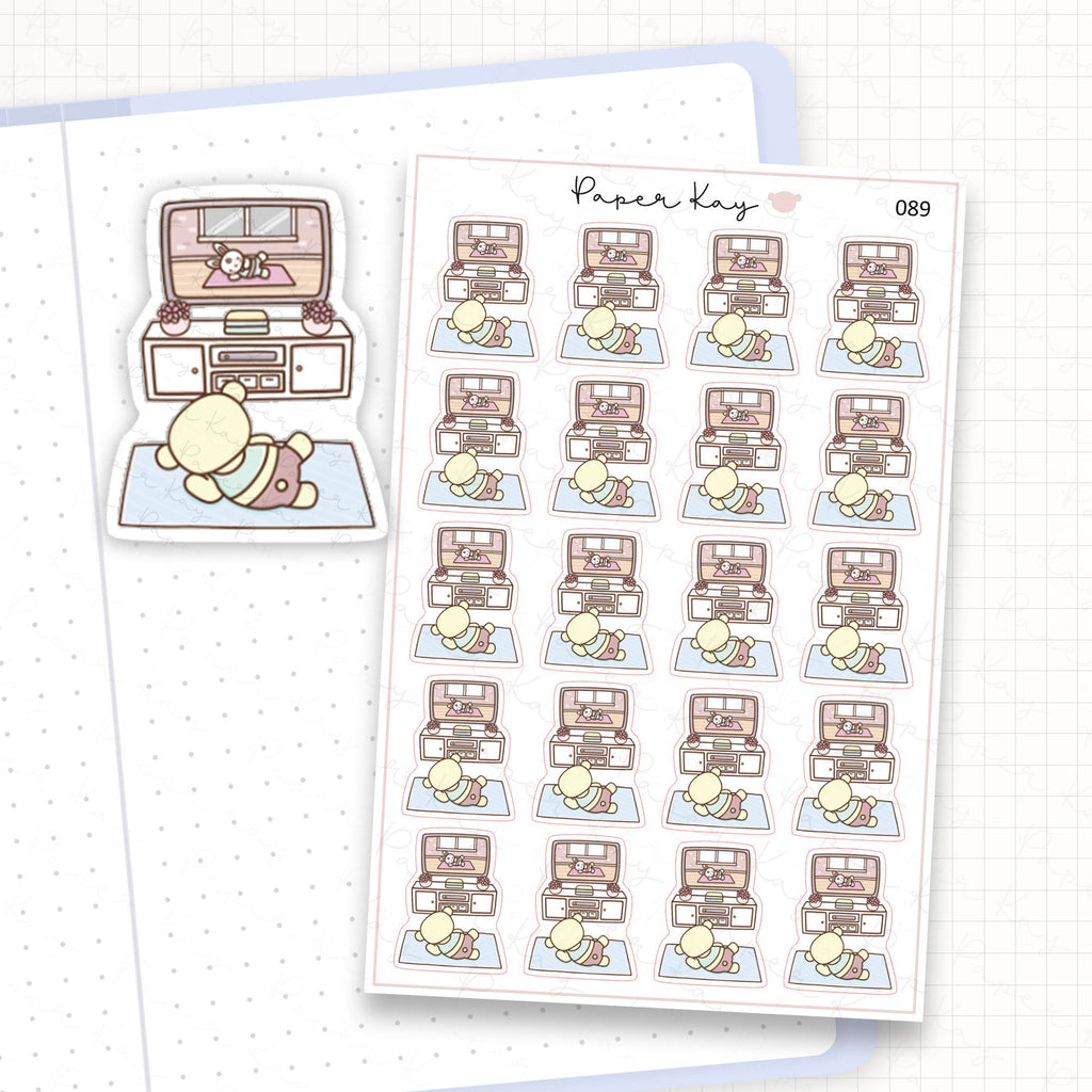 Home Workout Sticker Sheet