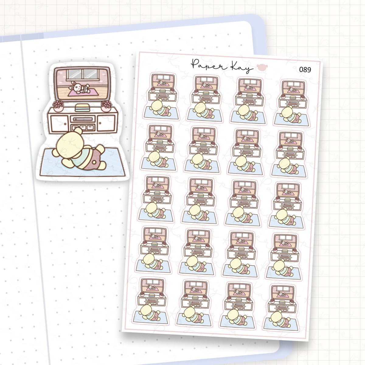 Home Workout Sticker Sheet