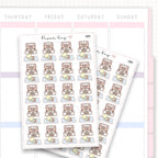 Home Workout Sticker Sheet
