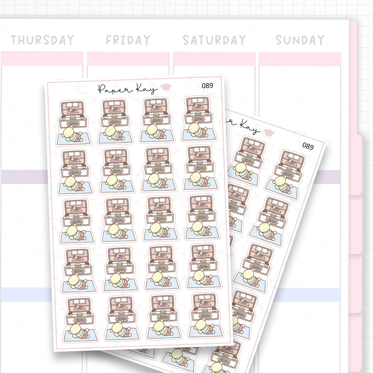 Home Workout Sticker Sheet