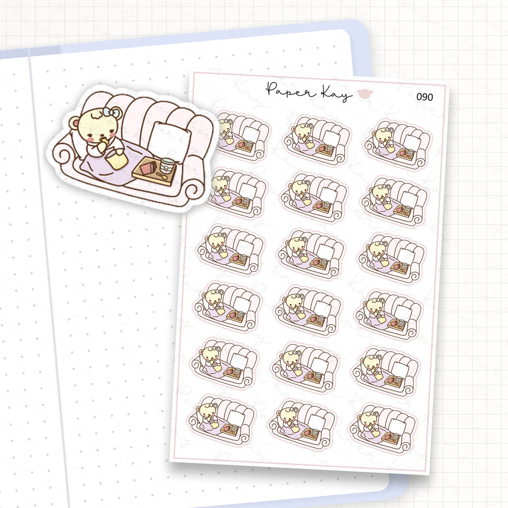 Couch Potato / Snacking Sticker Sheet