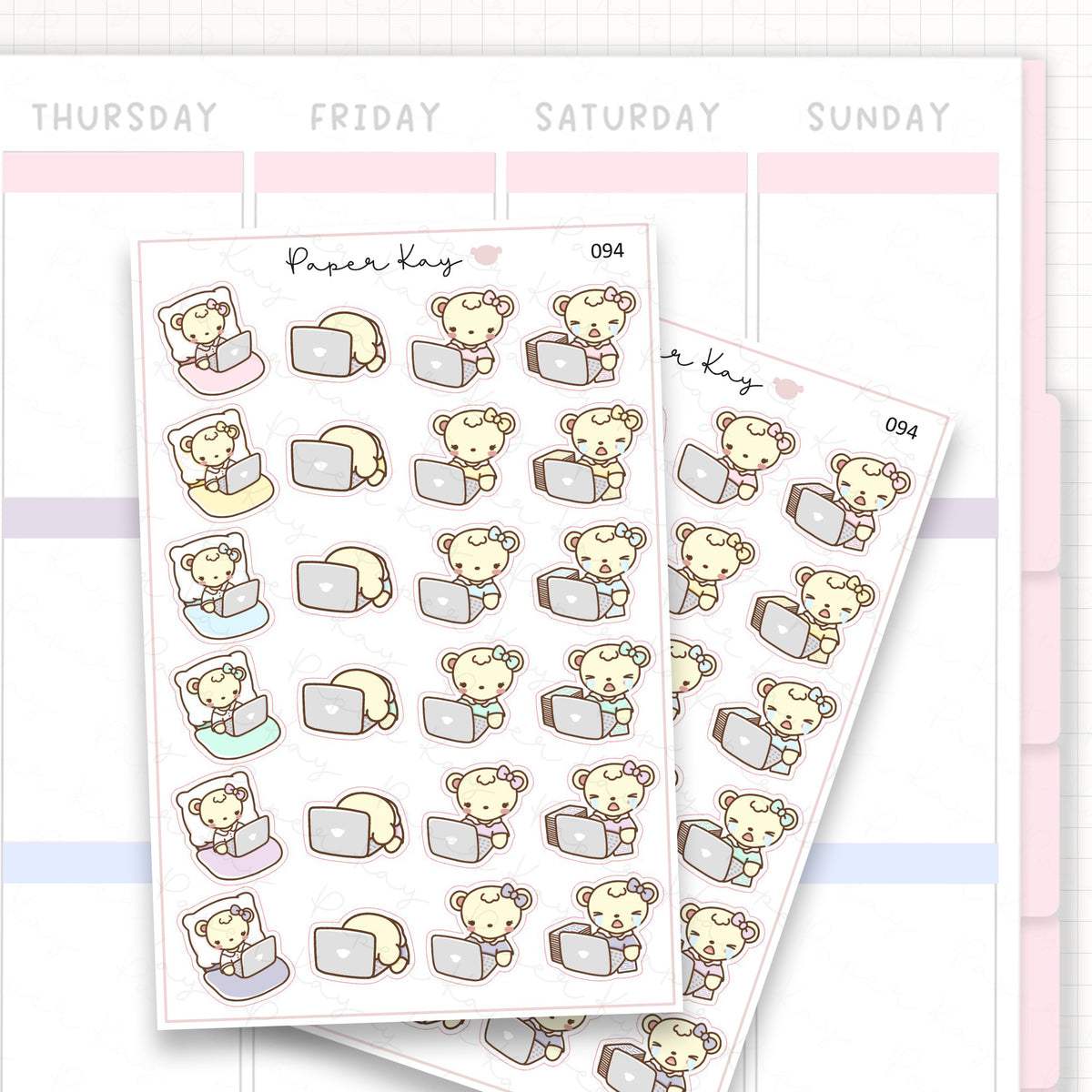 Laptop / Work Sticker Sheet