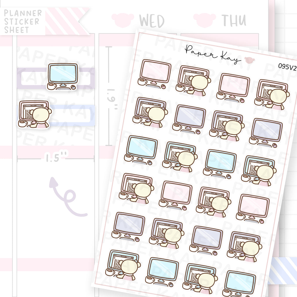 Computer / Work V2 Sticker Sheet