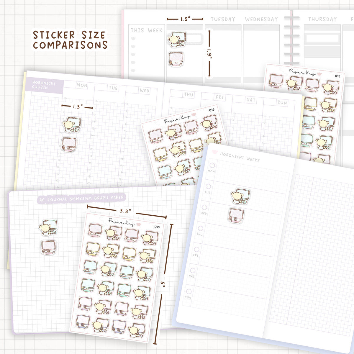 Computer / Work Sticker Sheet
