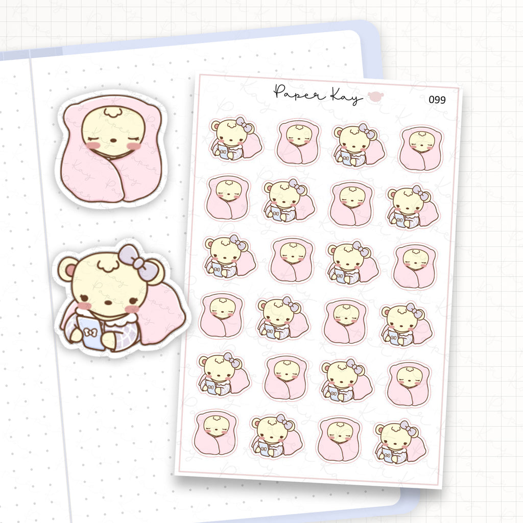 Cosy / Lazy Day Sticker Sheet