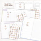 Cosy / Lazy Day Sticker Sheet