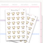 Sad / Upset Mood Sticker Sheet
