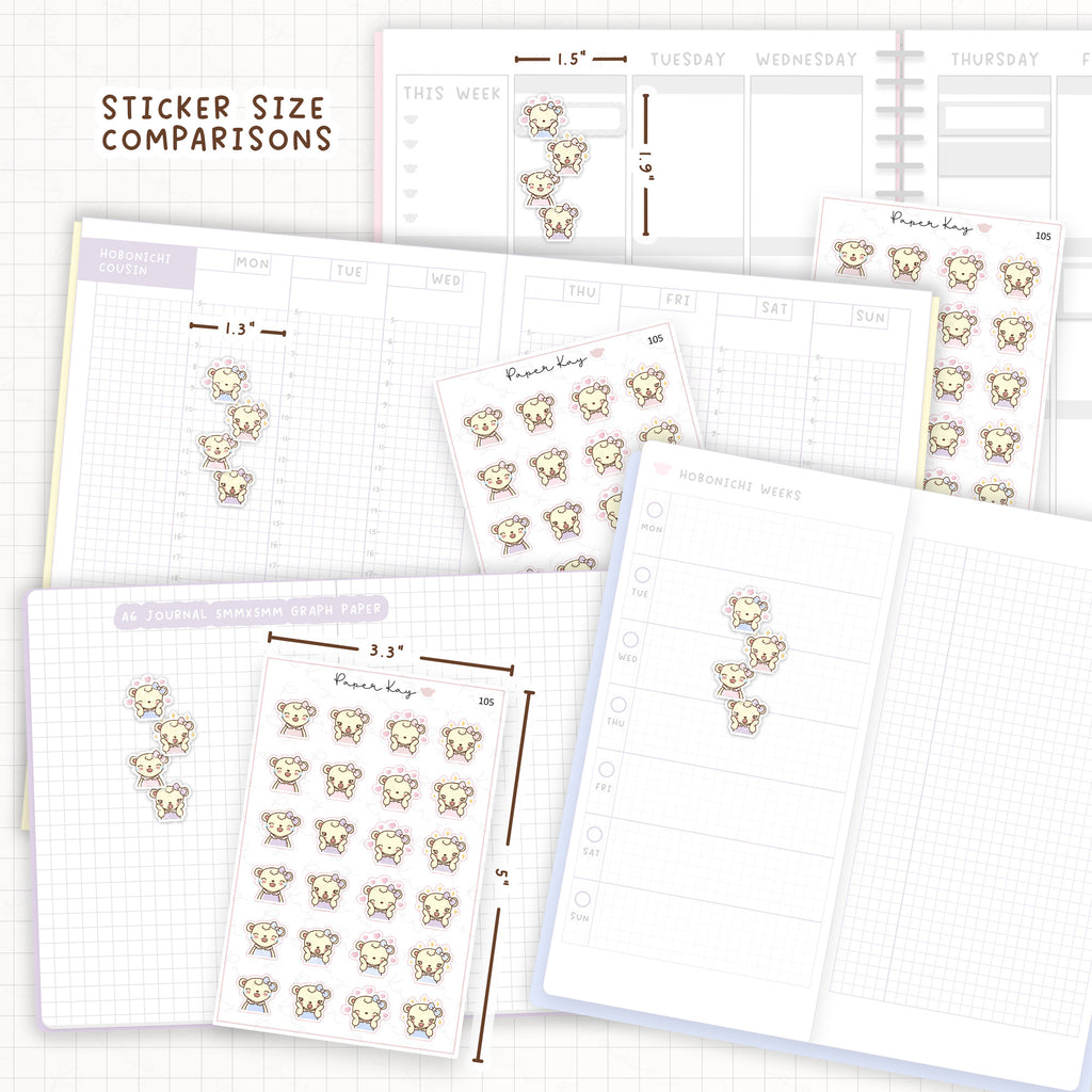 Loved / Delighted / Joyful Mood Sticker Sheet