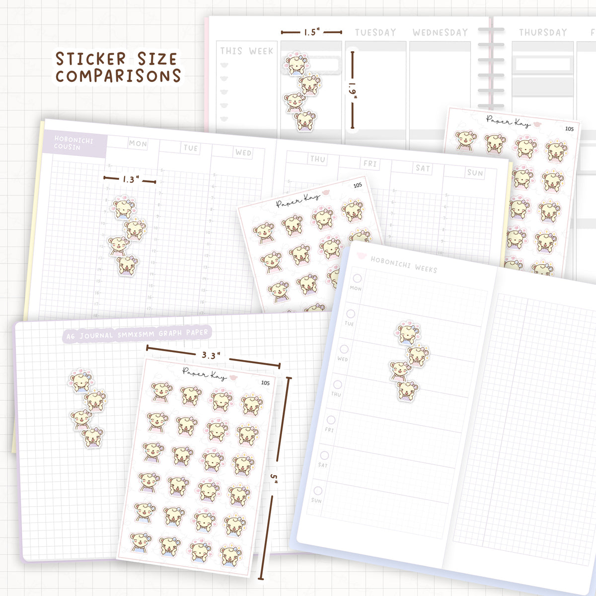 Loved / Delighted / Joyful Mood Sticker Sheet