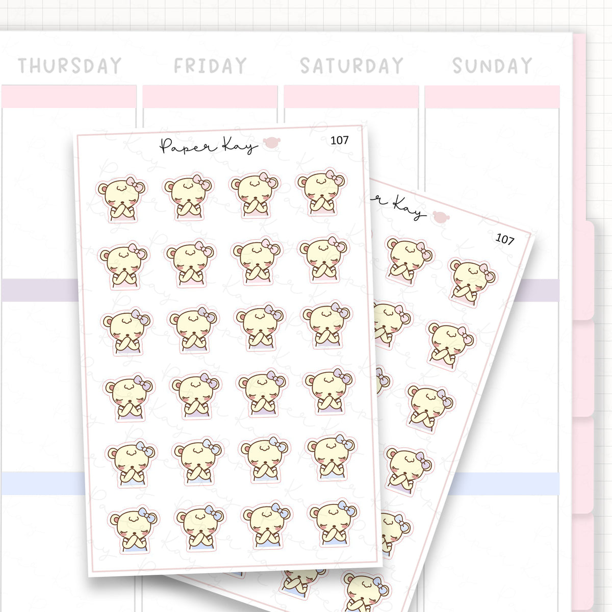 Praying Sticker Sheet