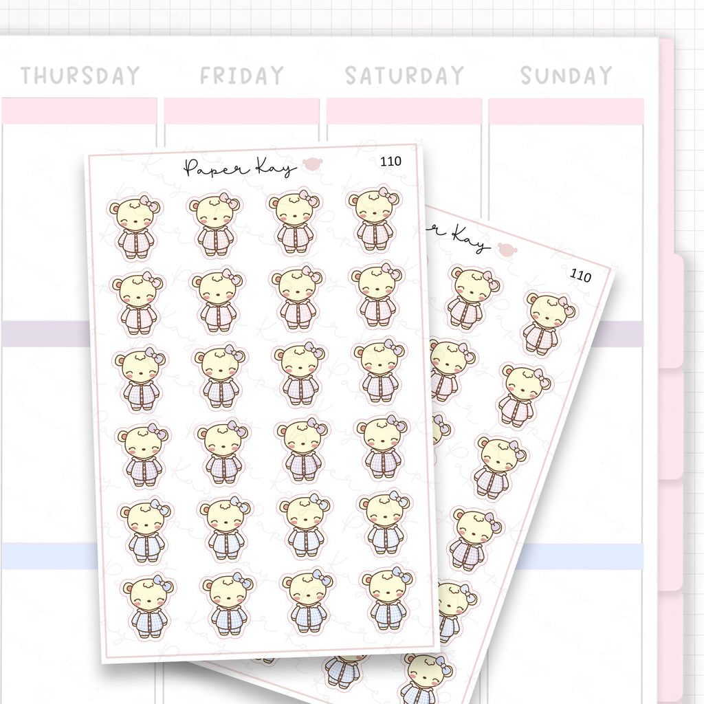 PJ / Pyjama Day Sticker Sheet