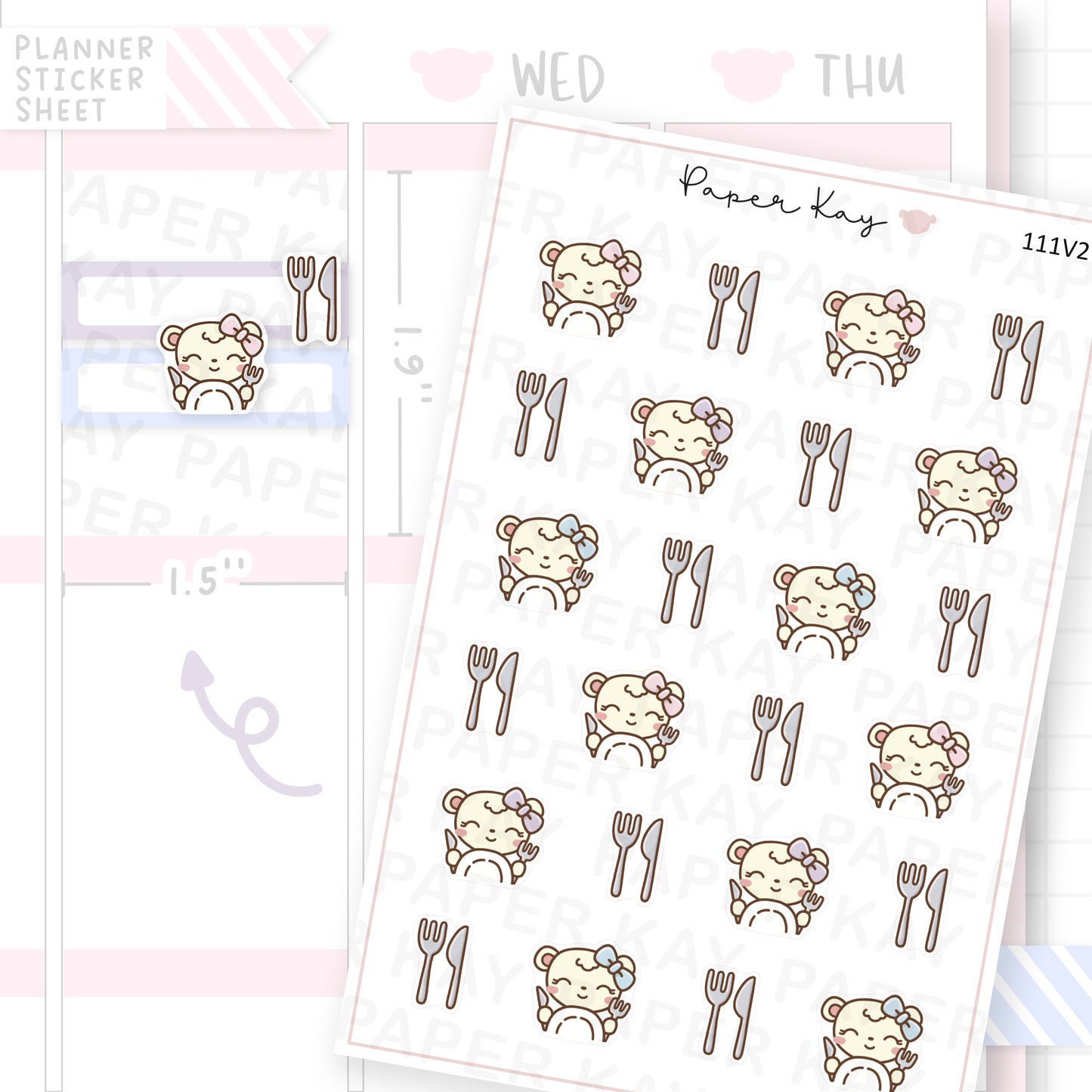 Meal Time V2 Sticker Sheet