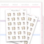 Sticker sheet product measurement.