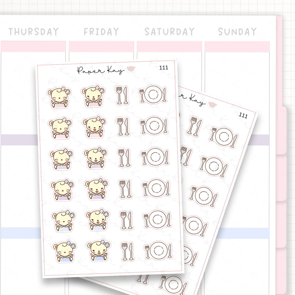 Meal Time Sticker Sheet