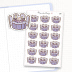 Zoomed in image of the doodles from a character planner sticker sheet.