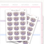 Sticker sheet product measurement.