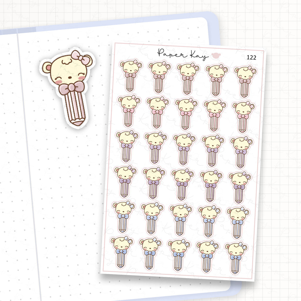 Pencil Sticker Sheet