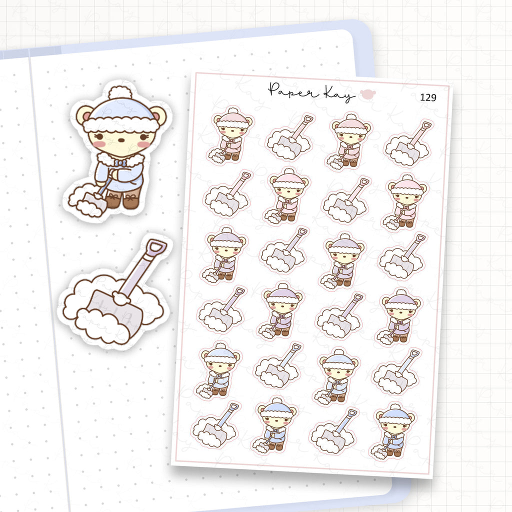 Snow Shovel Sticker Sheet