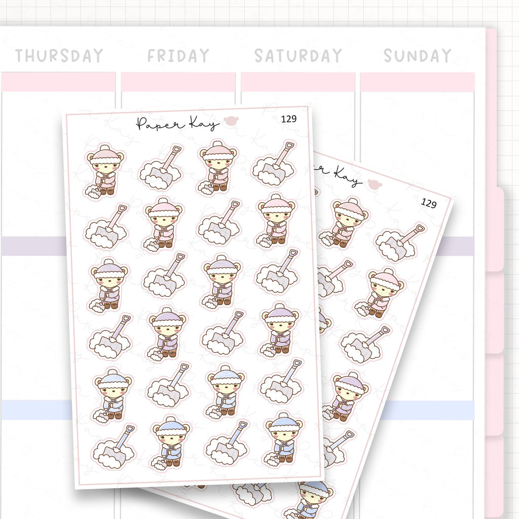 Snow Shovel Sticker Sheet