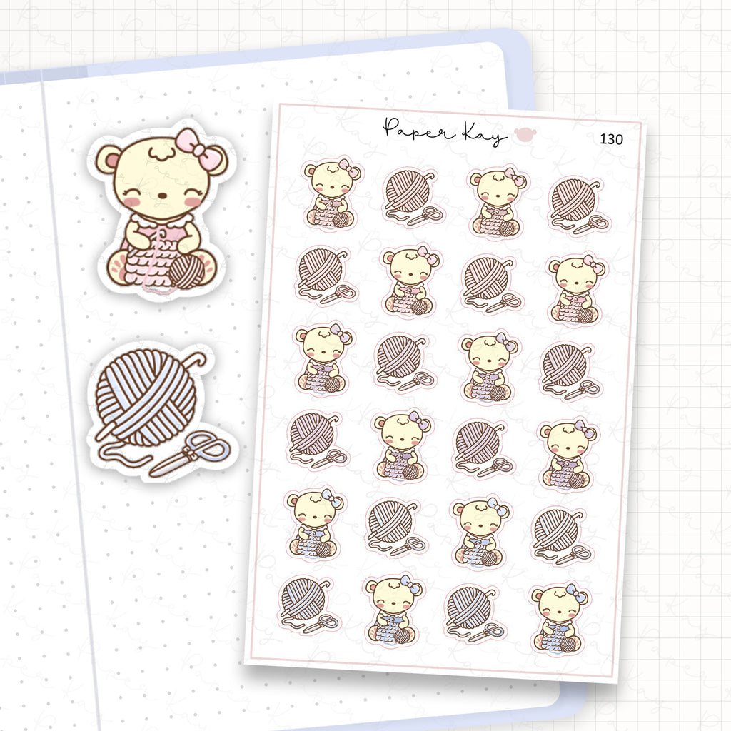Crochet Sticker Sheet