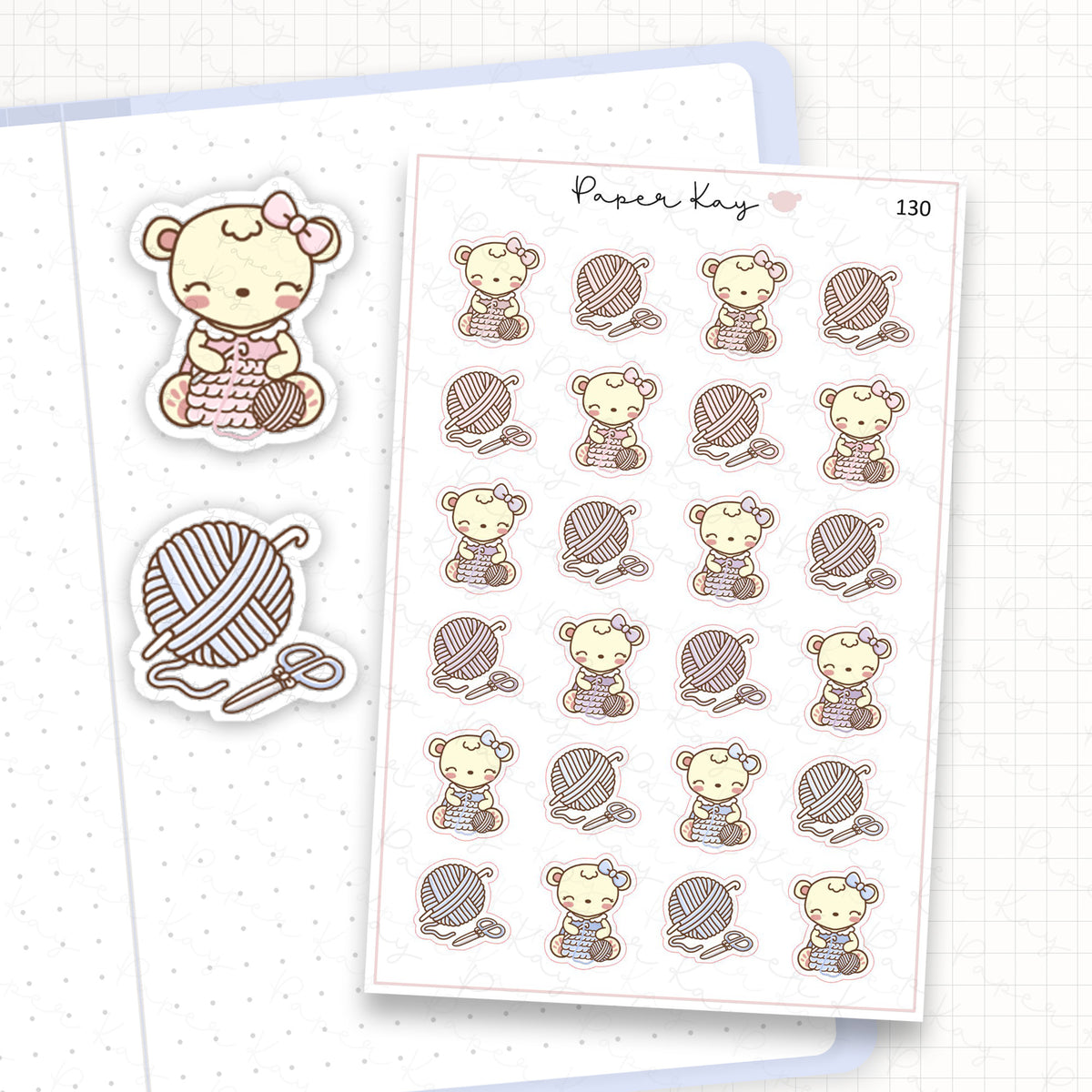 Crochet Sticker Sheet