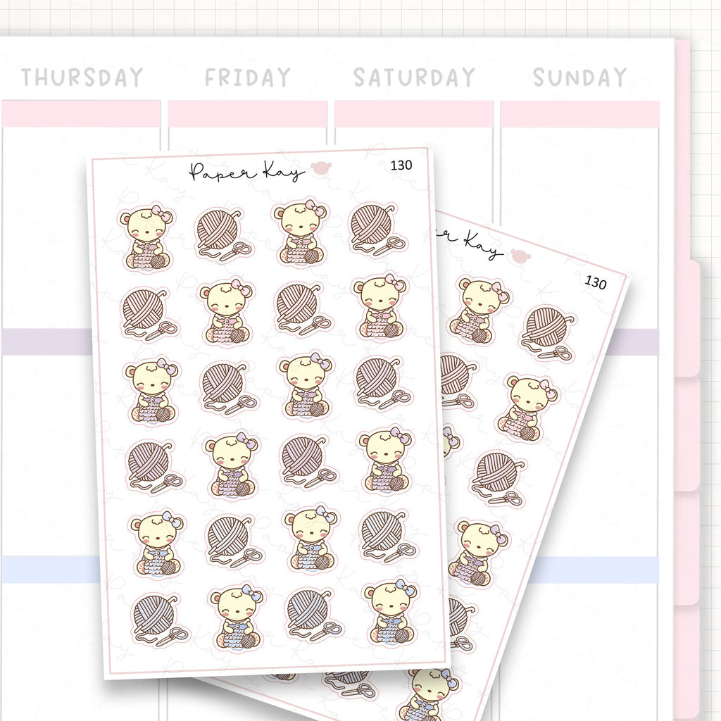 Crochet Sticker Sheet