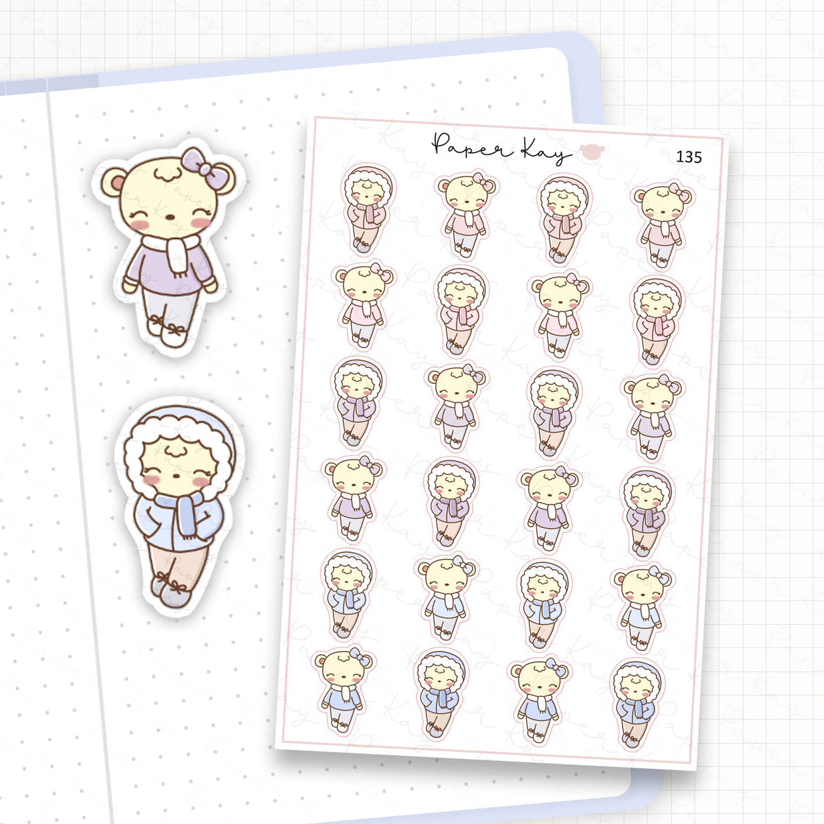 Winter Walk Sticker Sheet