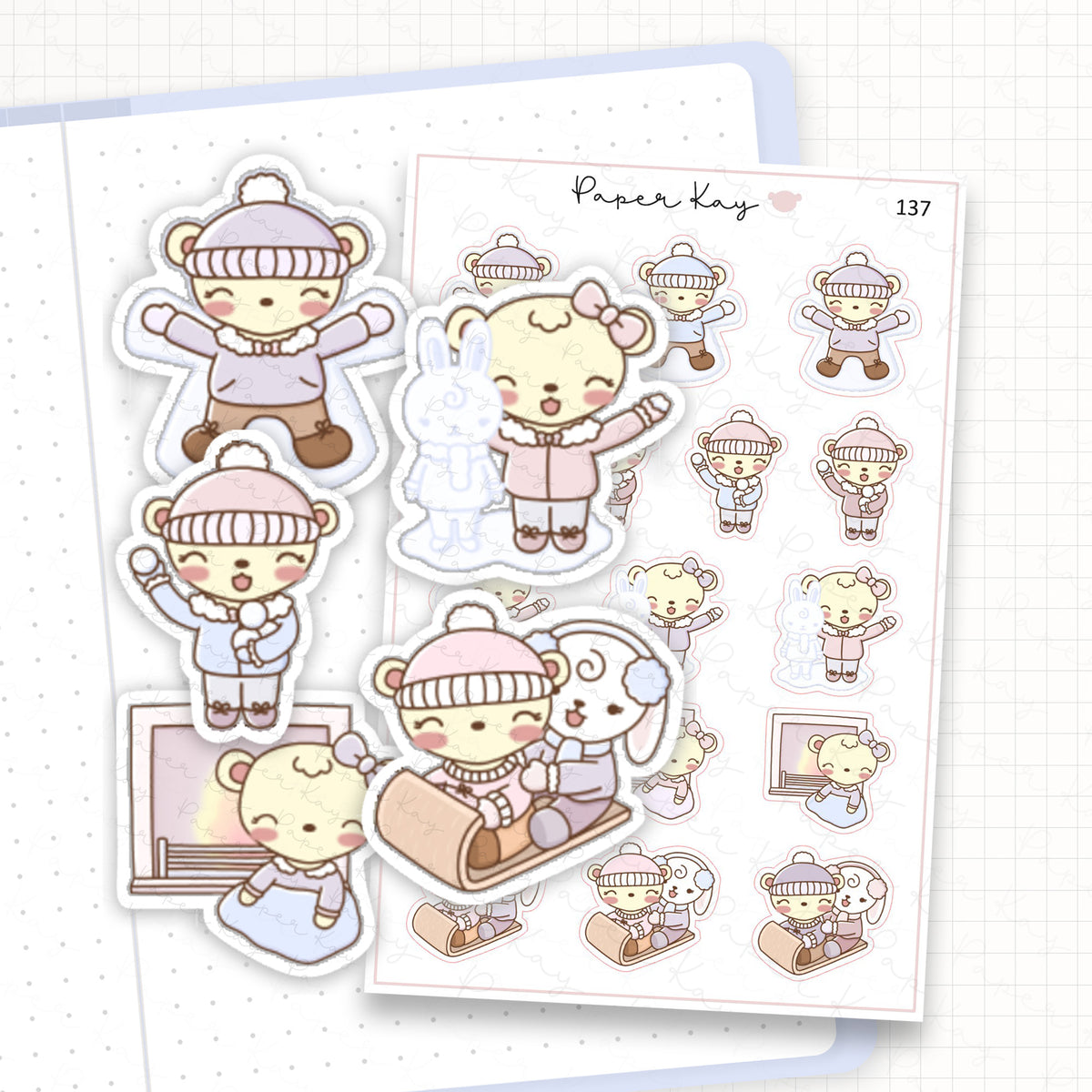 Fun in the Snow Sticker Sheet