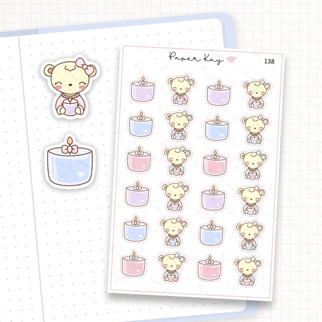 Candle Sticker Sheet