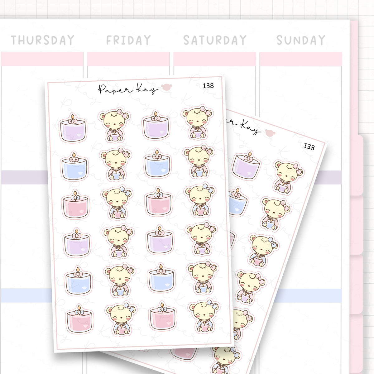 Candle Sticker Sheet